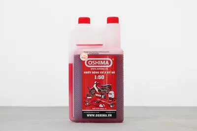 Dầu nhờn Oshima 2T, 1L Đỏ 2 thì