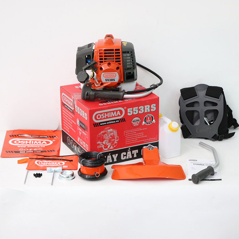 Máy phát cỏ OSHIMA 553RS 2.3kW Cam-xám 2 thì (rời, chết)
