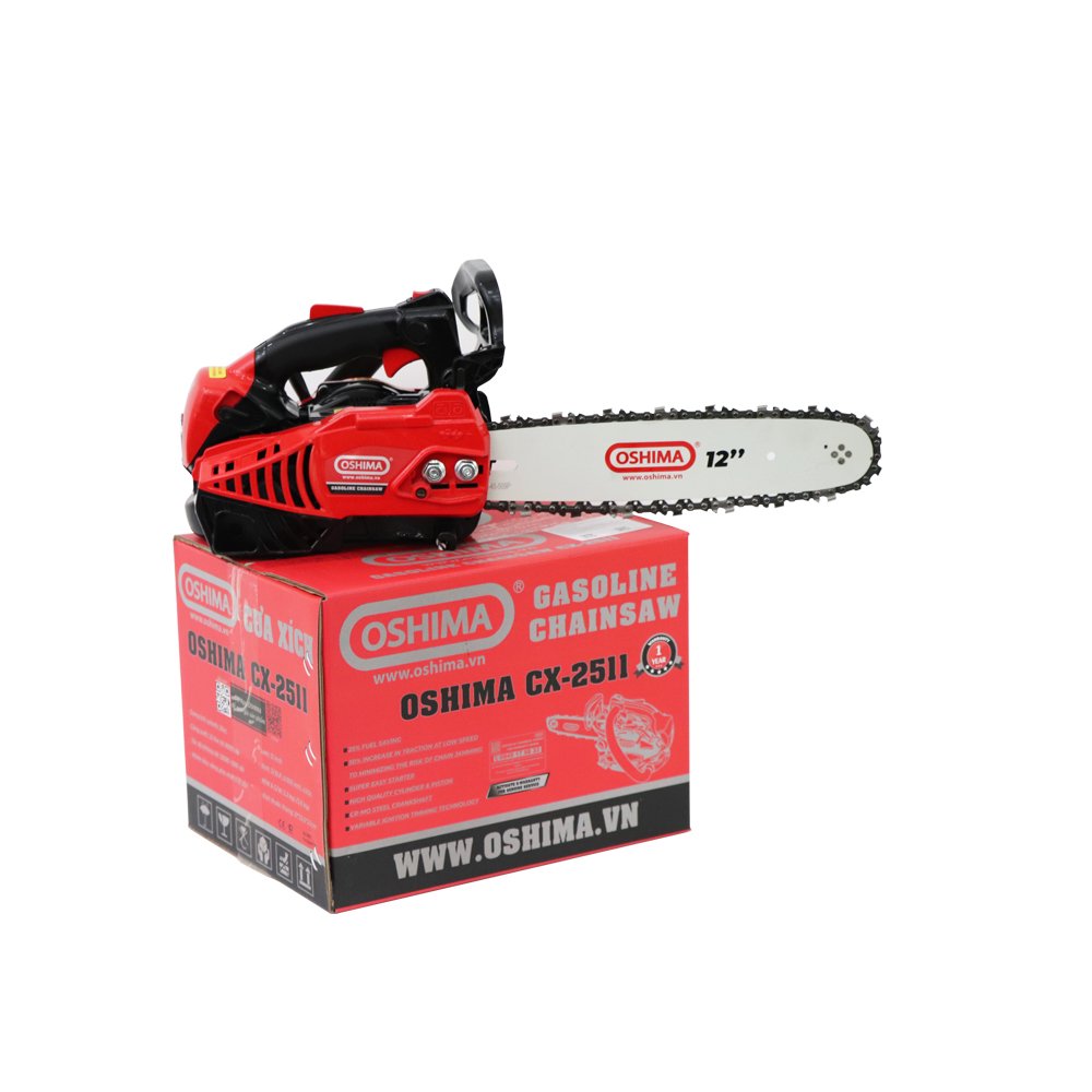 Cưa OSHIMA CX-2511 25cc Đỏ-đen
