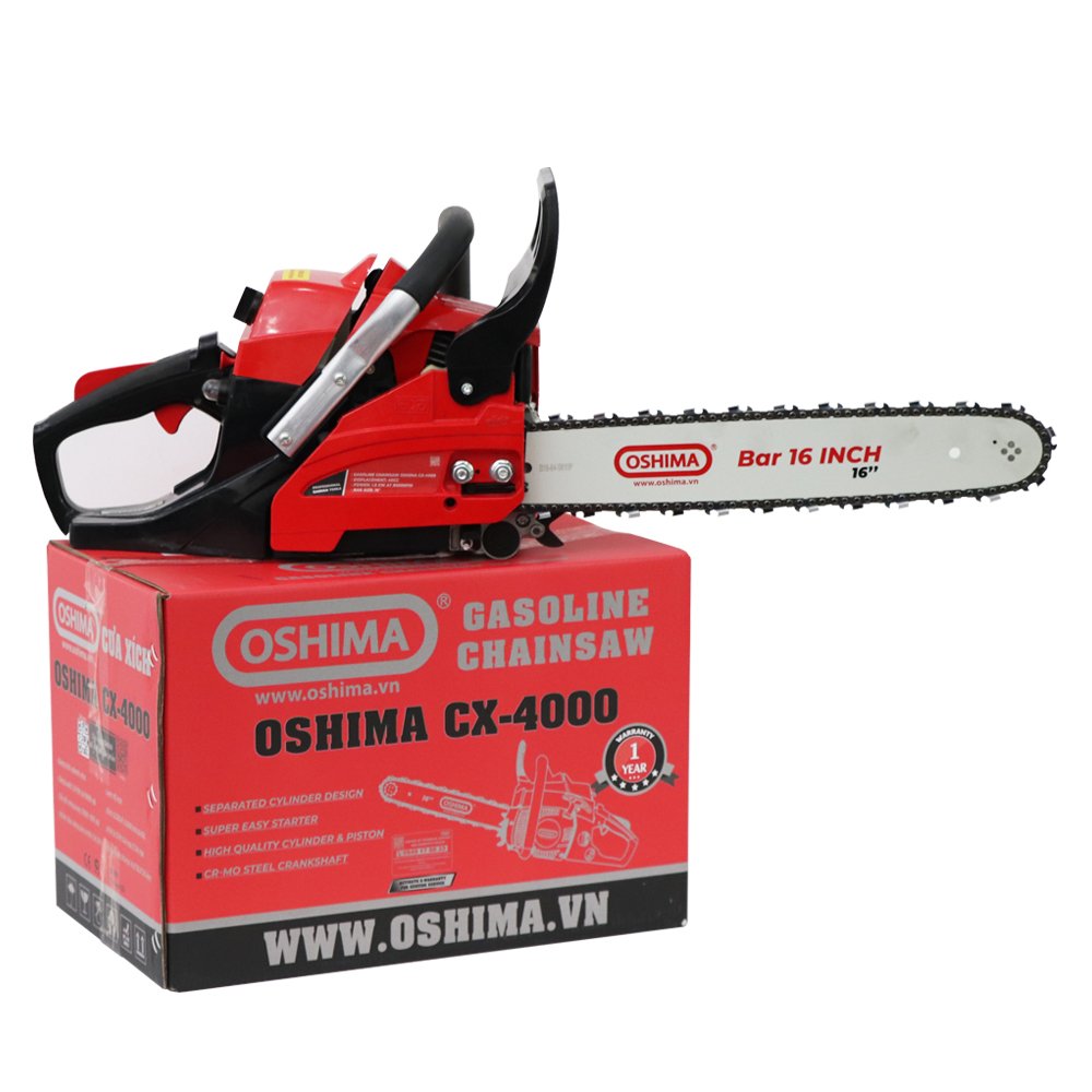 Cưa OSHIMA CX-4000 40cc Đỏ-đen