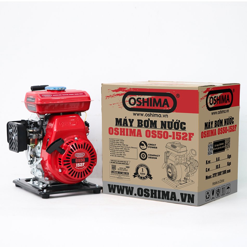 Máy bơm nước OSHIMA OS50-152F Đỏ 4 thì