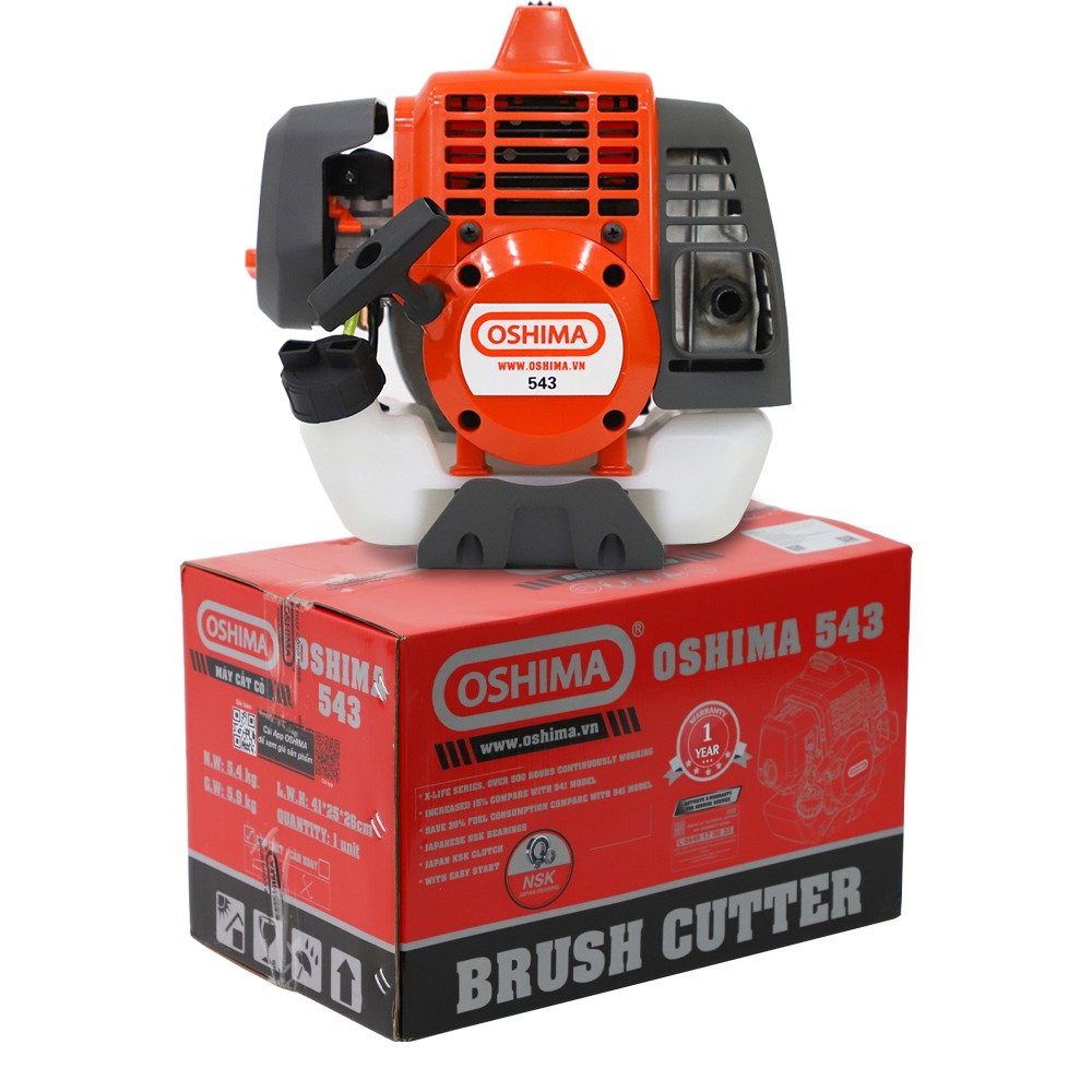 Máy phát cỏ OSHIMA 543 1.65kW Cam-xám 2 thì (rời, chết)