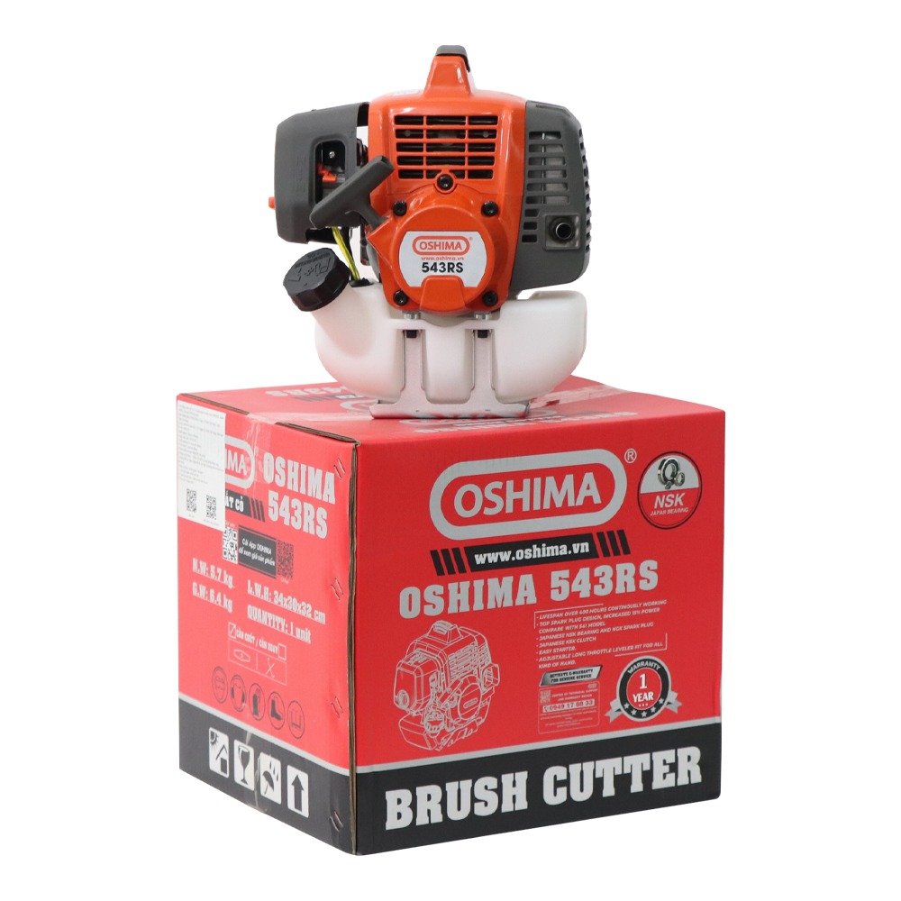 Máy phát cỏ OSHIMA 543RS 1.65kW Cam-xám 2 thì (rời, chết)