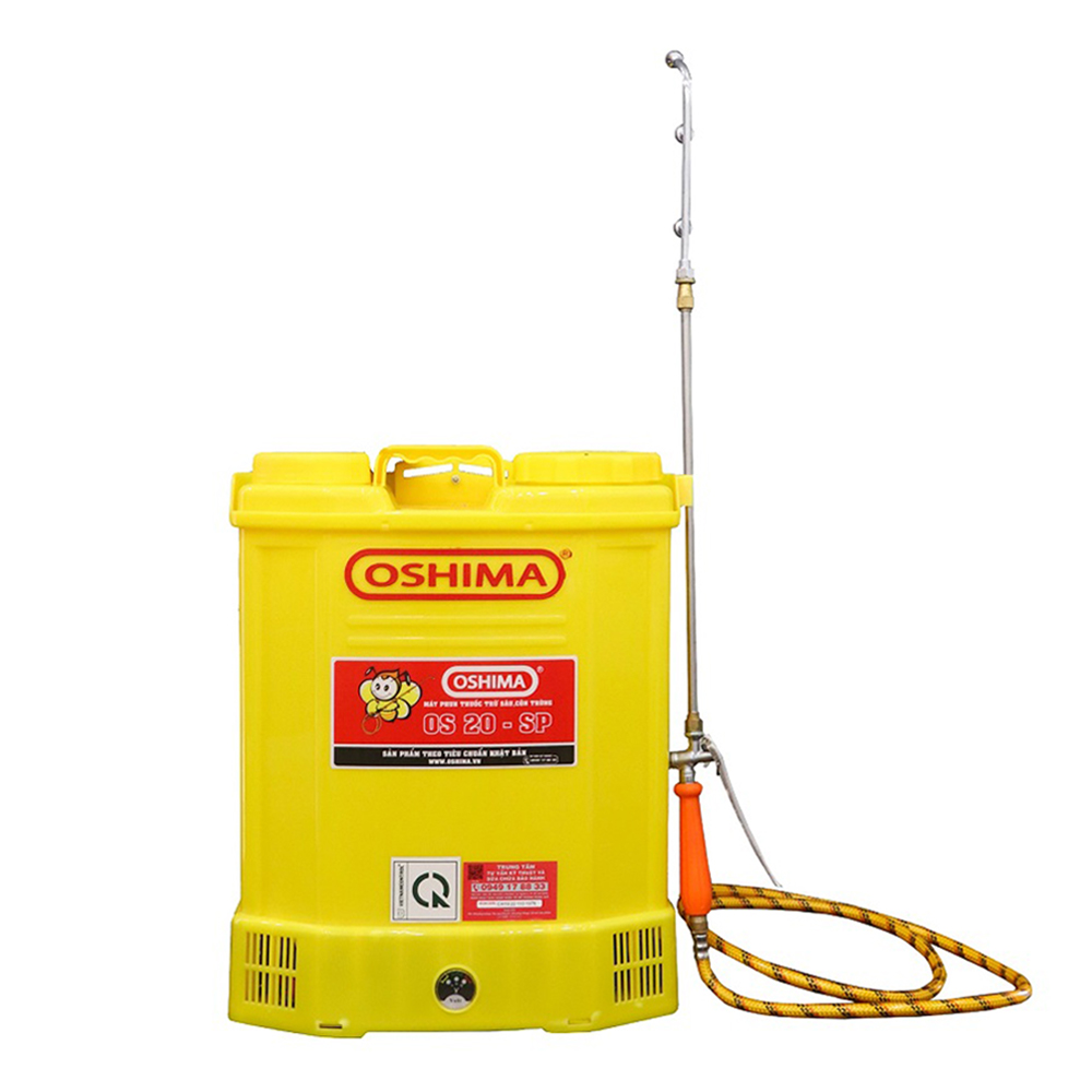 Bình xịt điện Oshima OS20-SP-ắc qui Vàng