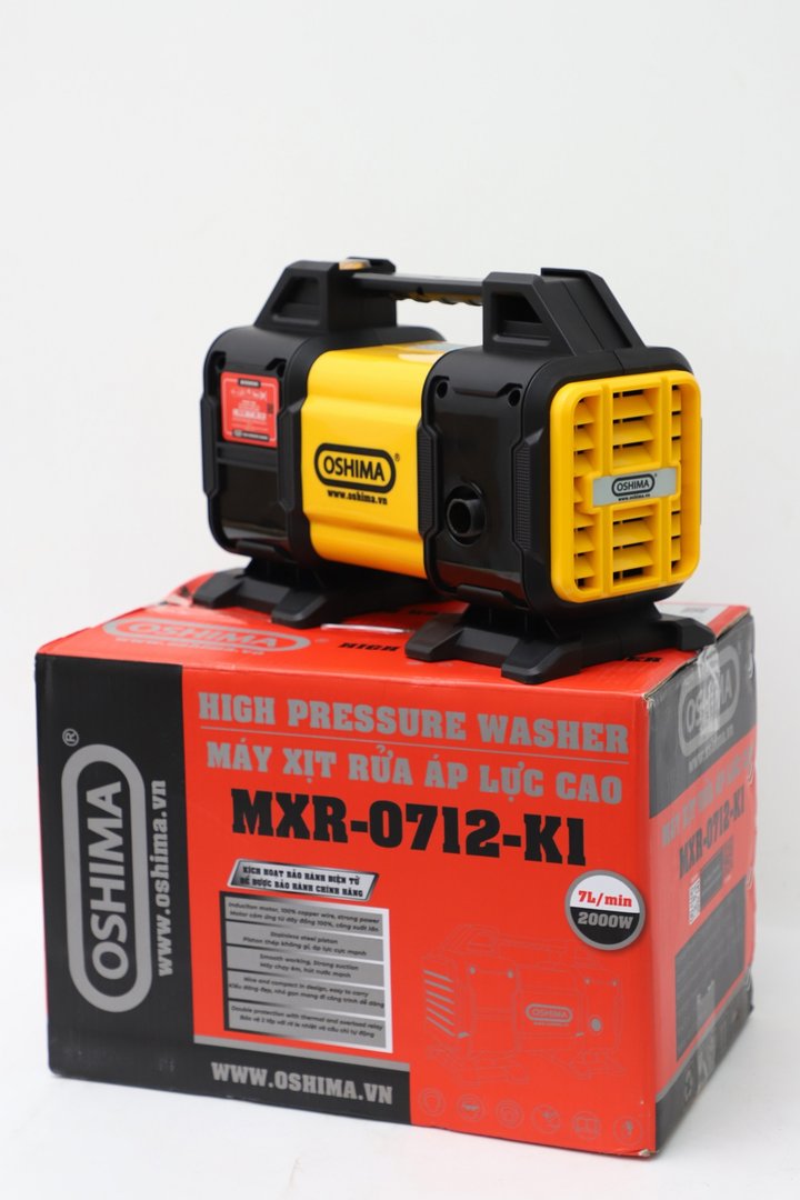 Máy xịt rửa Oshima MXR-0712-K1 2.0kW Vàng đen - 4