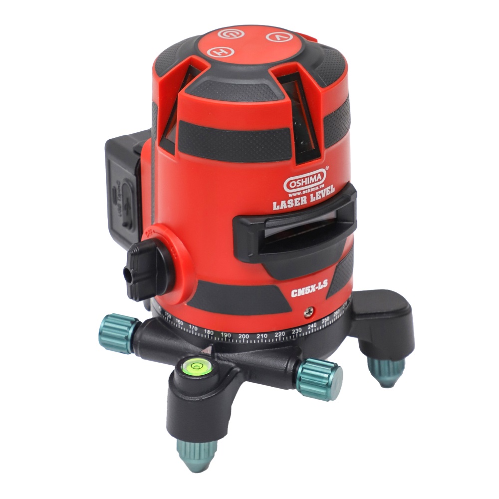Máy laze Oshima CM5X-LS Đỏ Pin lithium
