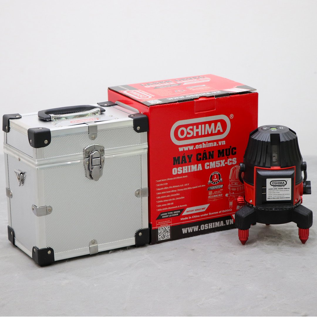 Máy laze OSHIMA CM5X-CS Đỏ-đen